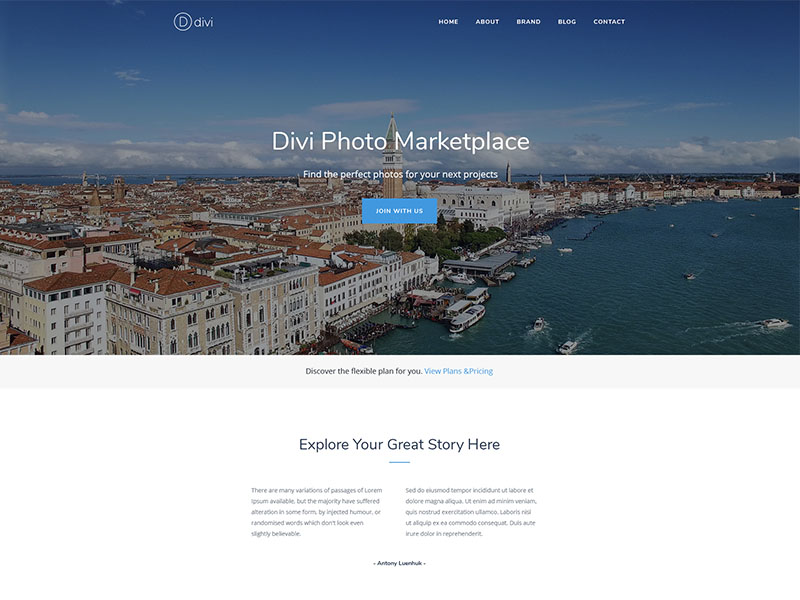 divi photo marketplace